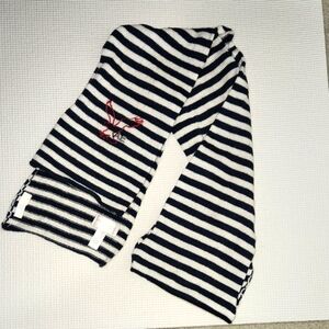 American Eagle Outfitters Navy and Cream Striped Knit